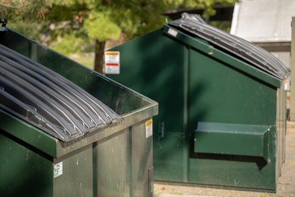 some items, such as hazardous materials and certain electronics, cannot be disposed of in commercial dumpsters